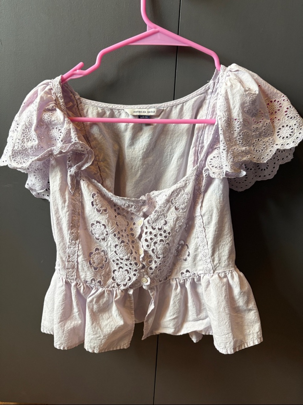 American Eagle Light Lavender Top